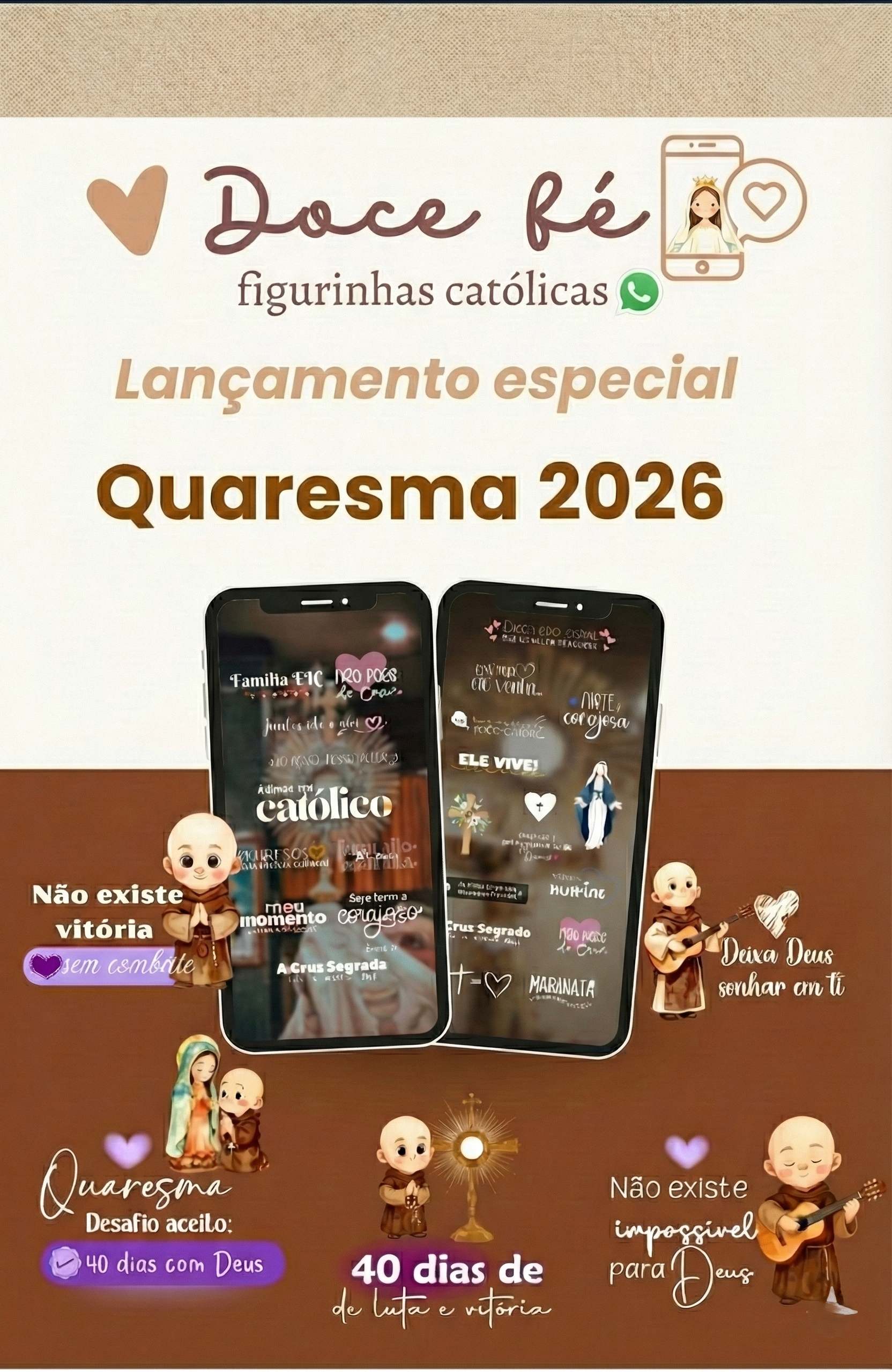 Figurinhas da Quaresma 2026